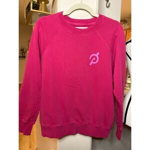 Peloton x Spiritual Gangster Crewneck Sweater Medium Back Graphic Terri Cotton